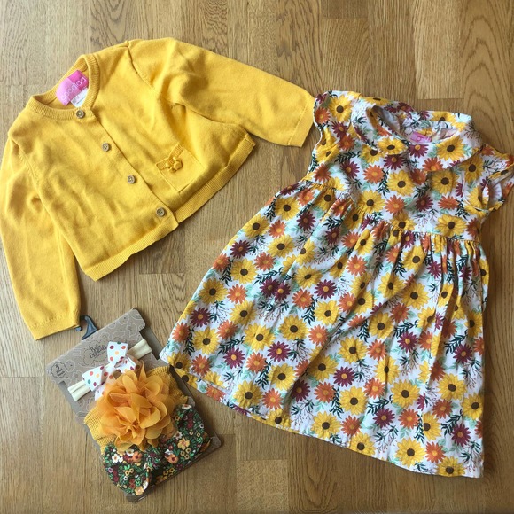 Baby Essentials Fall Dress Outfit Size 24 Months - Picture 4 of 14